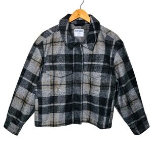 Old Navy Transitional Plaid Utility Shacket Relaxed Fit Zip‎ Front Jacket XL